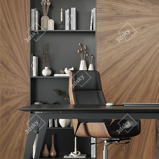 Modern Office Set14 Furniture Kit 3D model image 2