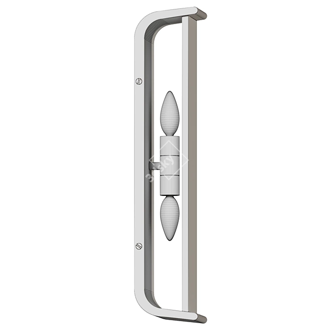 Alabaster Lens Wall Sconce 3D model image 4
