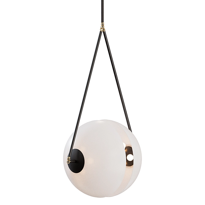 Minimalist Synapse Pendant Light Fixture 3D model image 5