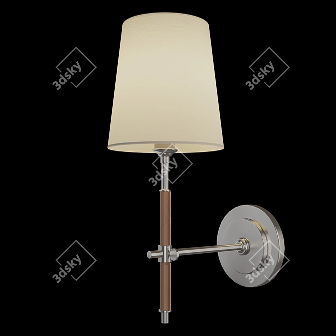 Bryant Rustic Metal Sconce 3D model image 2