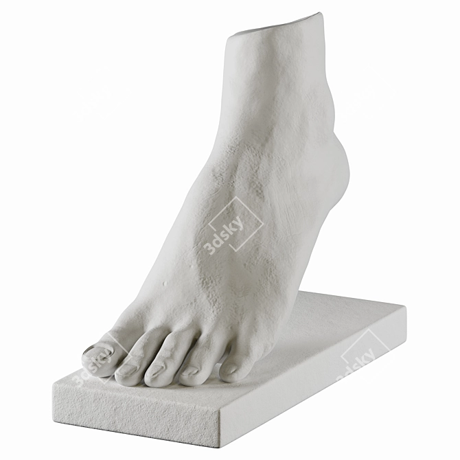 Contemporary Foot Sculpture Art Piece 3D model image 3