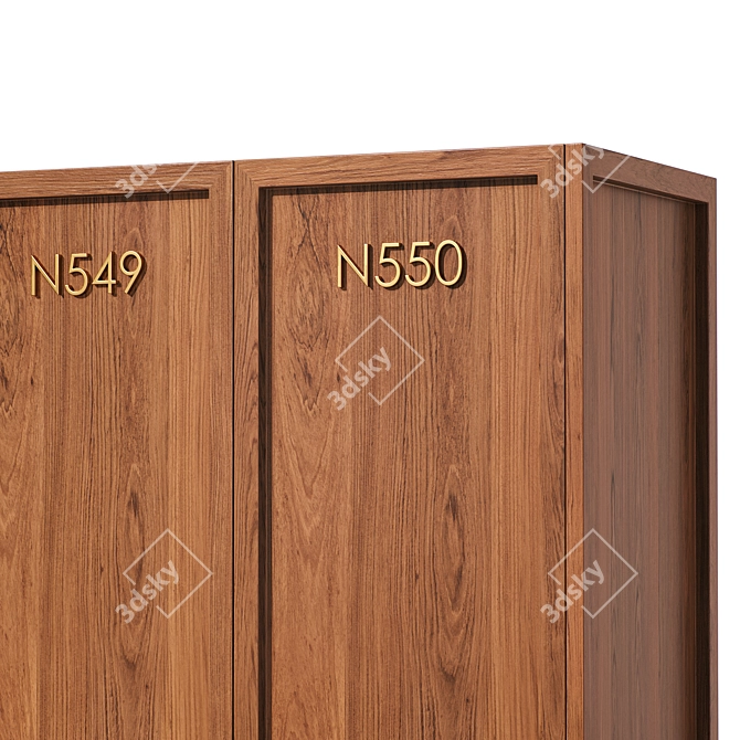 Personal Locker Storage Solution 3D model image 4