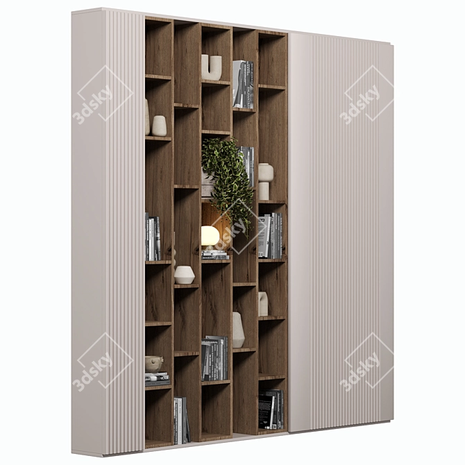 Modular Shelf Cabinet Rack 3D model image 2