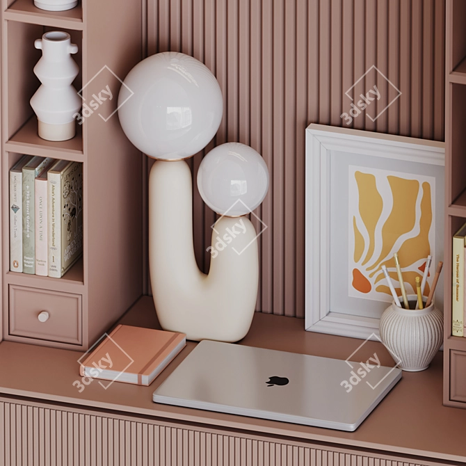 Modern Child Room Decor Set 3D model image 5