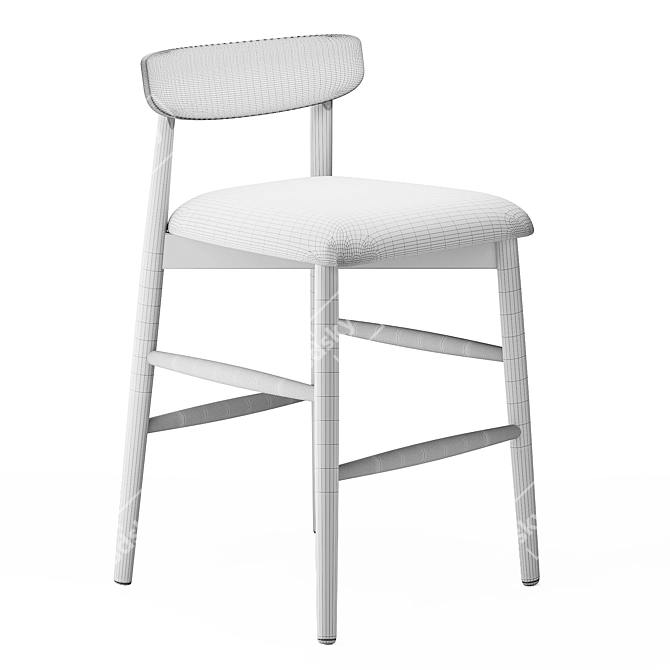 Stylish Miniforms Claretta Chair 3D model image 4