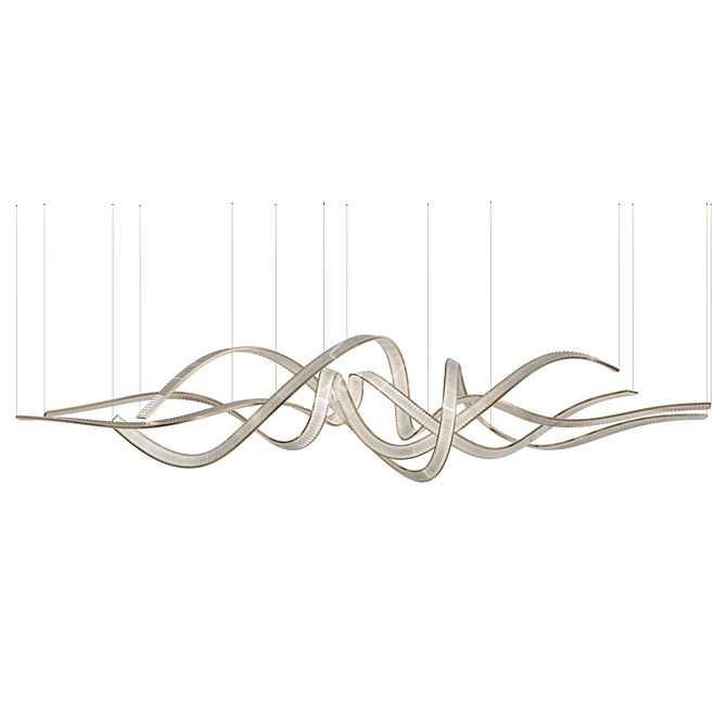 Sparkling Crystal Prism Luminaire 3D model image 2