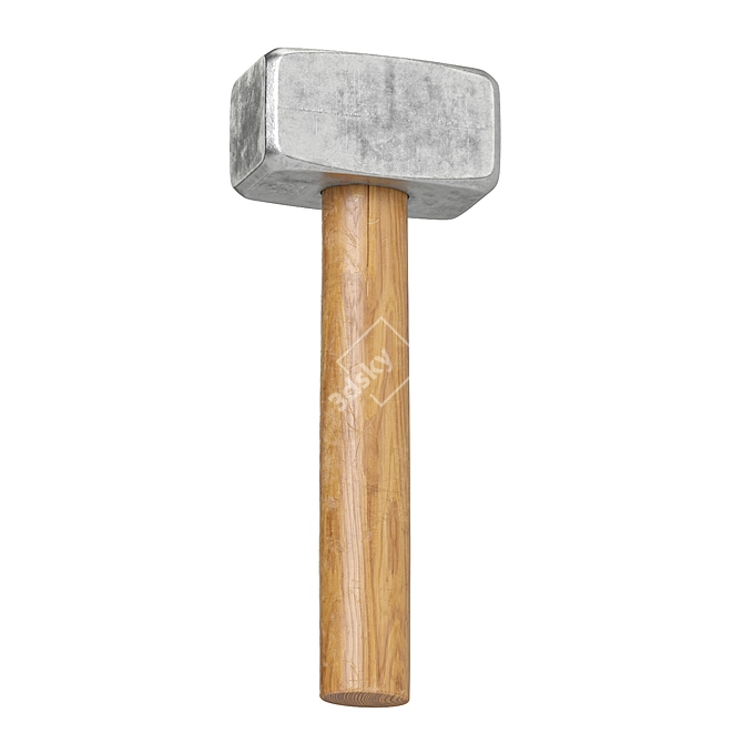 Mini Sledgehammer: Heavy-duty Strike Tool 3D model image 2