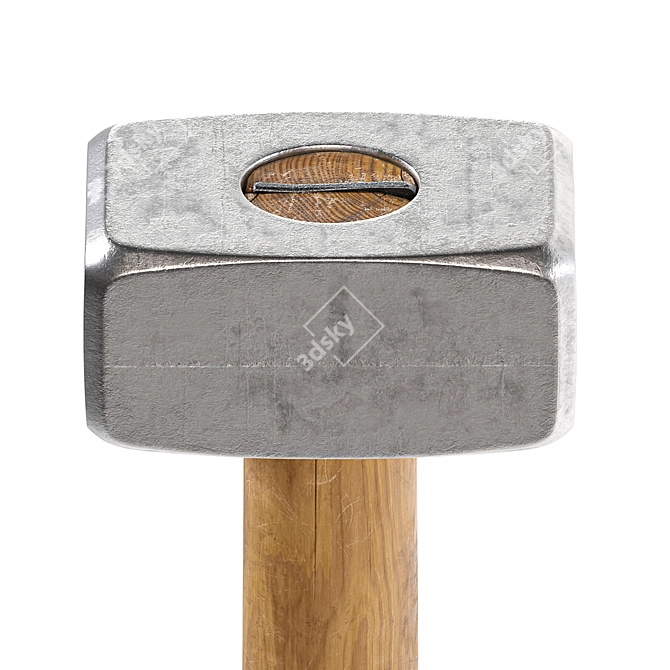 Mini Sledgehammer: Heavy-duty Strike Tool 3D model image 4