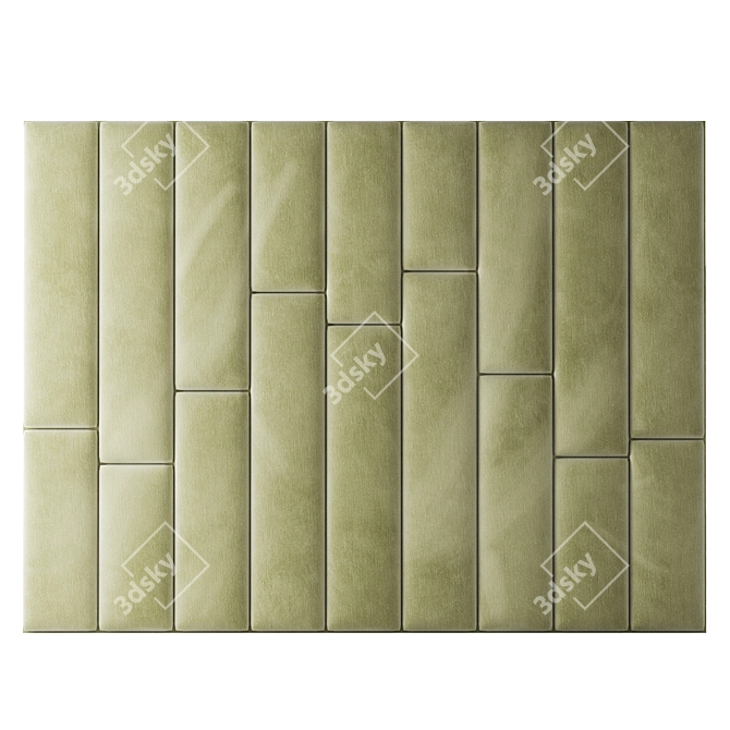 Velvet Soft Decorative Wall Panel 3D model image 4