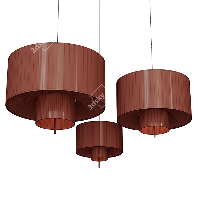 Modern Elegance Pendant Lamp 3D model image 3