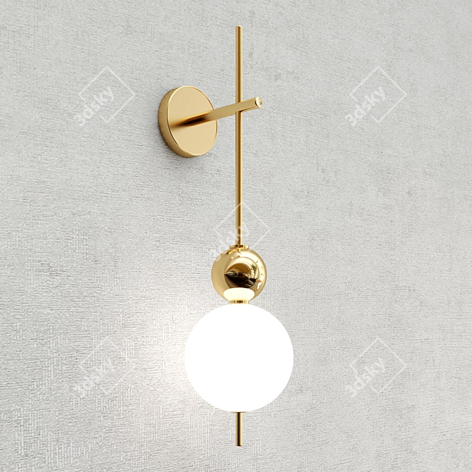 Candied Haws Brass Wall Lamp 3D model image 4