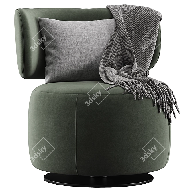 Modern Tamburound Armchair 2015 Edition 3D model image 1