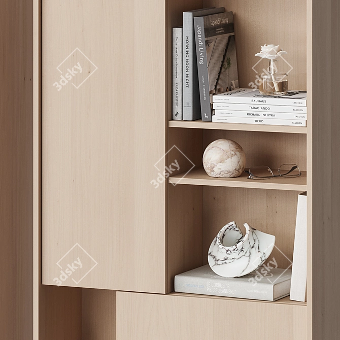 NG15 Hanging Shelf with Decor 3D model image 5
