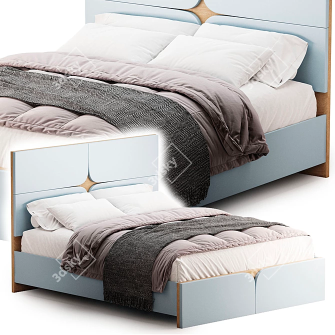 -"Larga Monro KR-001 Bed 3D model image 2
