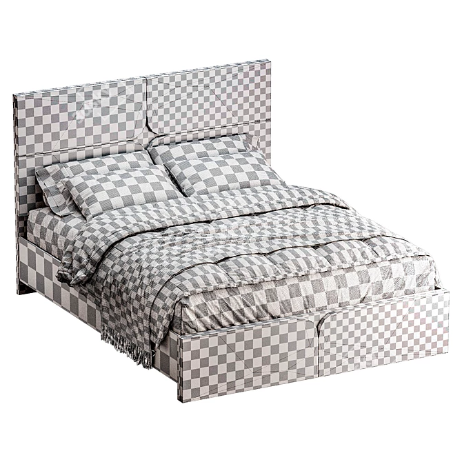 -"Larga Monro KR-001 Bed 3D model image 3