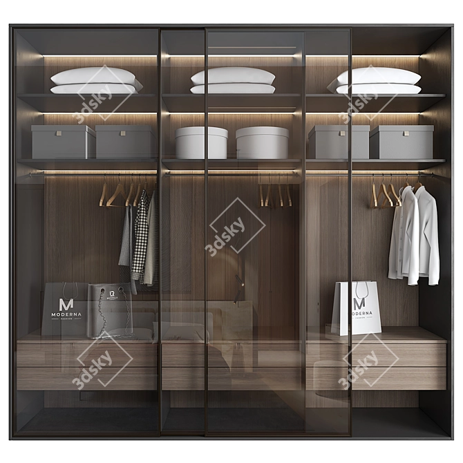 Modern Furniture Set 241 3D model image 2