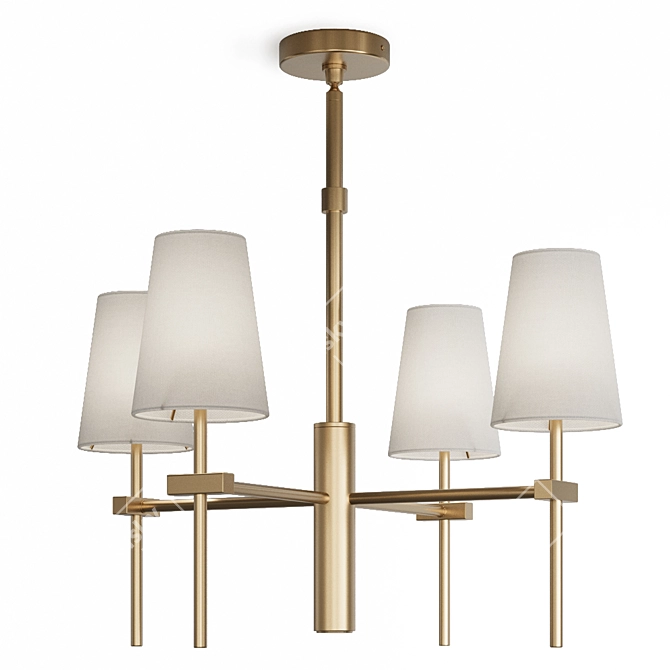 Regina Andrew Toni Small Chandelier 3D model image 1
