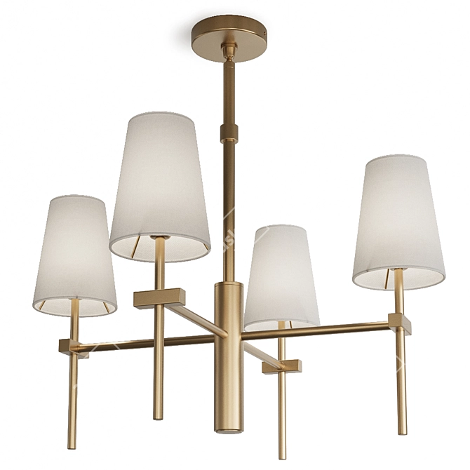 Regina Andrew Toni Small Chandelier 3D model image 3