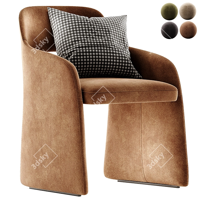 ECHO Chair: Sleek Comfort Design 3D model image 2