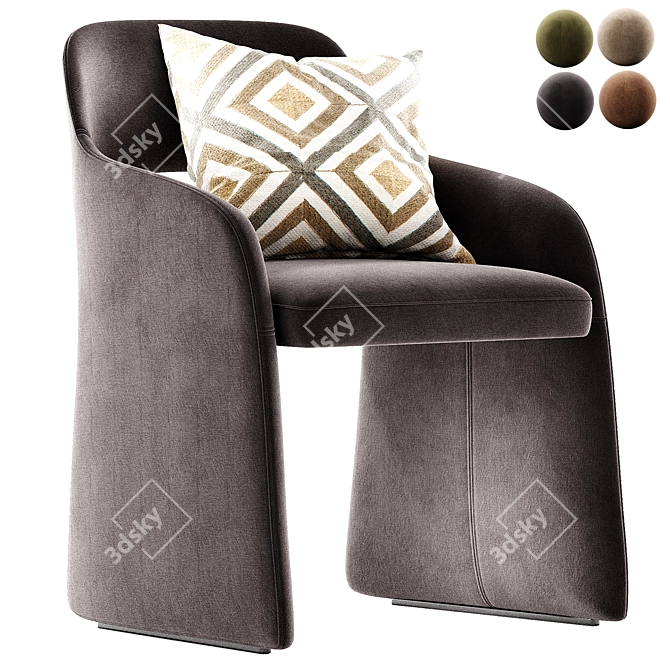 ECHO Chair: Sleek Comfort Design 3D model image 3