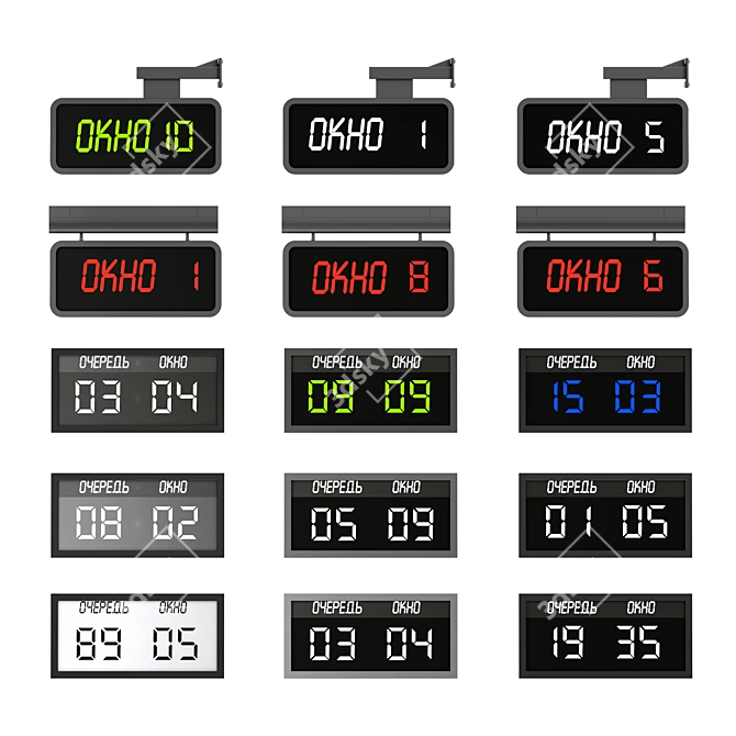 Digital Queue Solution Kit 3D model image 4