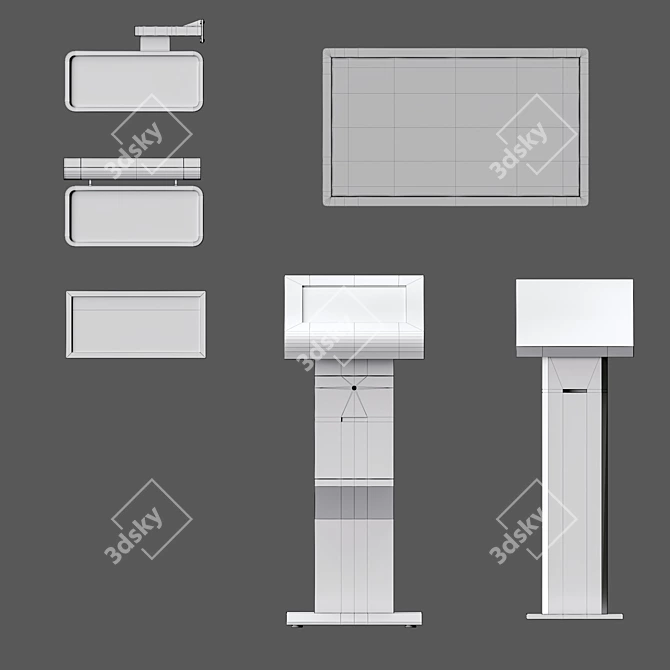 Digital Queue Solution Kit 3D model image 7