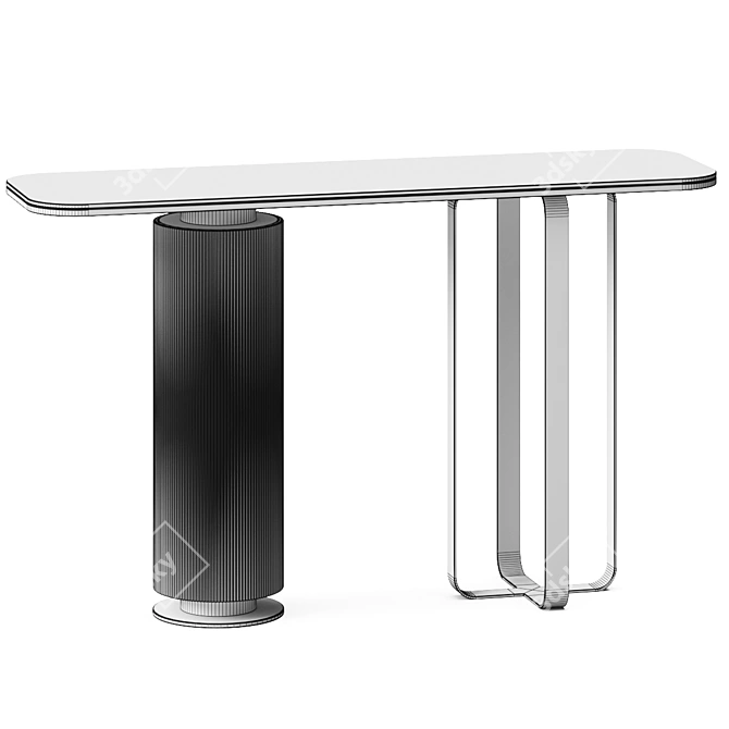 Contemporary Shyan Console Table: Vray/Corona/OBJ 3D model image 2