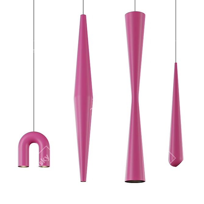 KARIM RASHID Pendant Lights Collection 3D model image 4