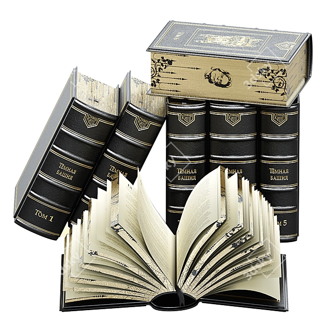 Dark Tower Book Set Kit 3D model image 2