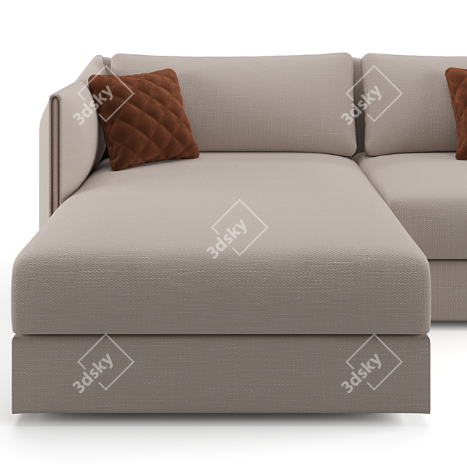 Luxury Trussardi Casa Maryl Sofa 3D model image 6