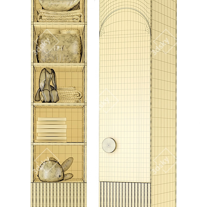 Rolo Nanga-1 Storage Cabinet 3D model image 7