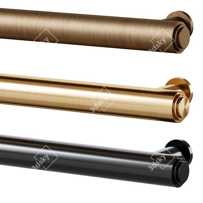 Meraki Brass Handles Collection 3D model image 3