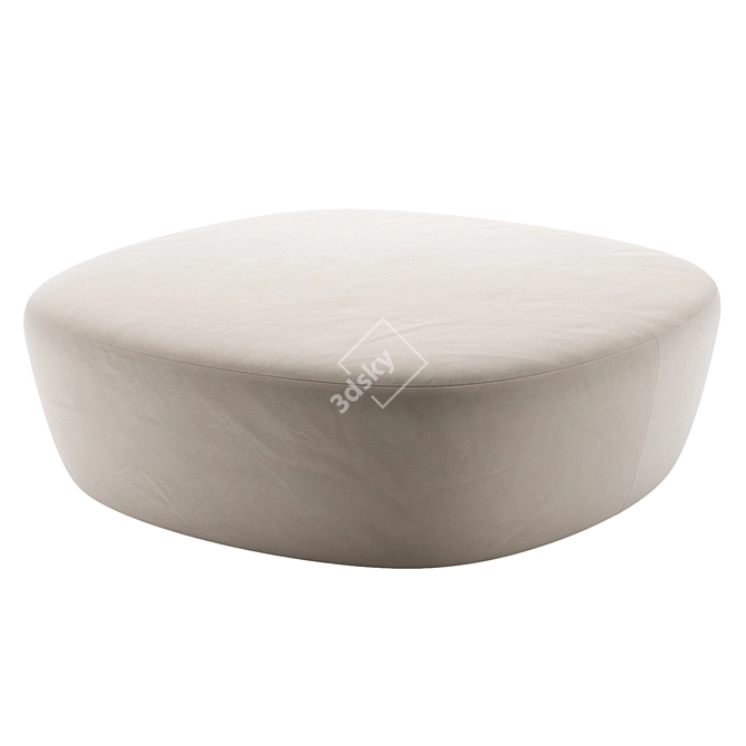 Elegant BEAT Ottomans: Versatile Sizes 3D model image 2