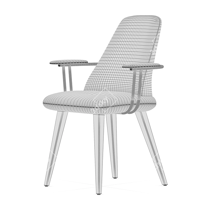 Elegant Roche Bobois Chair 3D model image 3