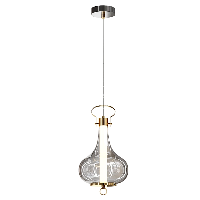 Elegant Pendant Light Fixture 3D model image 2