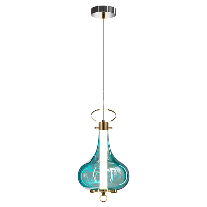 Elegant Pendant Light Fixture 3D model image 3