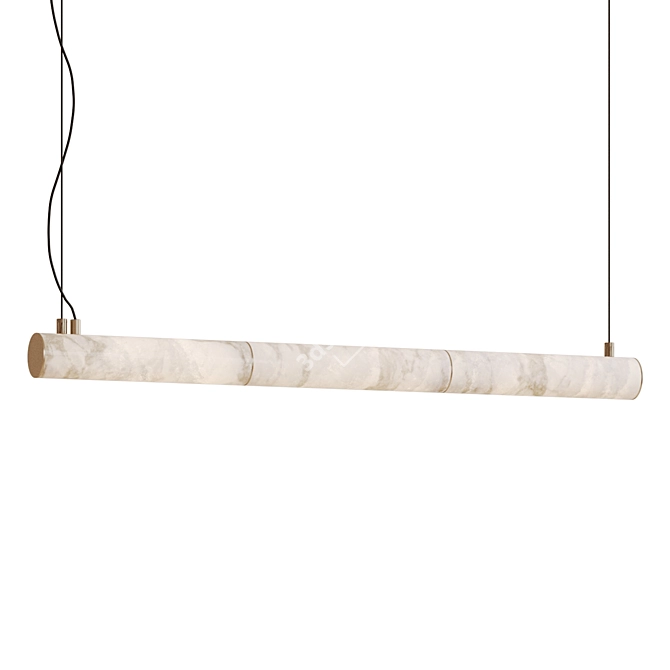 Elegant Nula Horizontal Pendant Light 3D model image 2