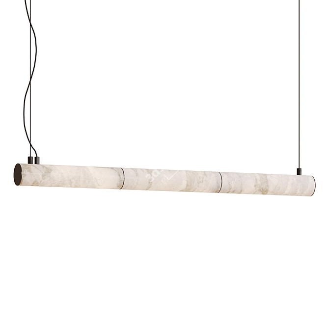 Elegant Nula Horizontal Pendant Light 3D model image 3