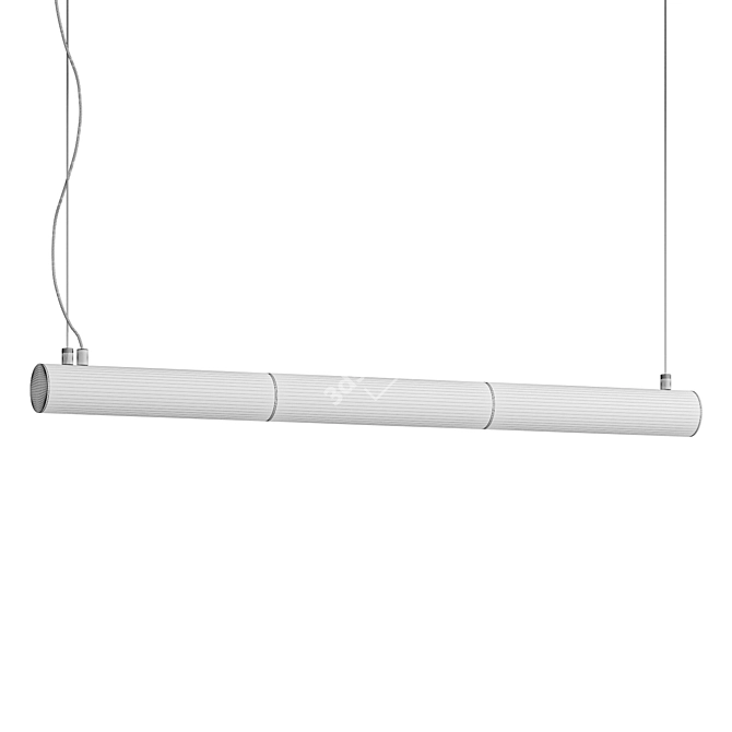 Elegant Nula Horizontal Pendant Light 3D model image 4