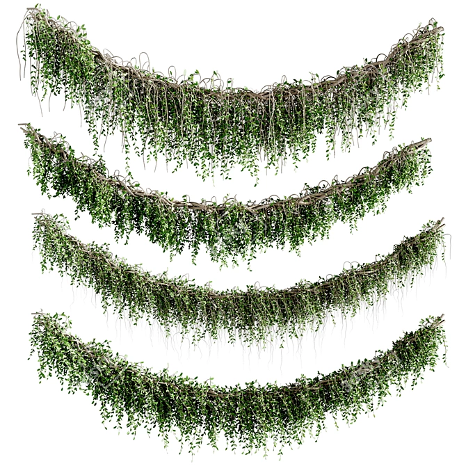 High-Quality Ivy Plants Set 3D model image 1