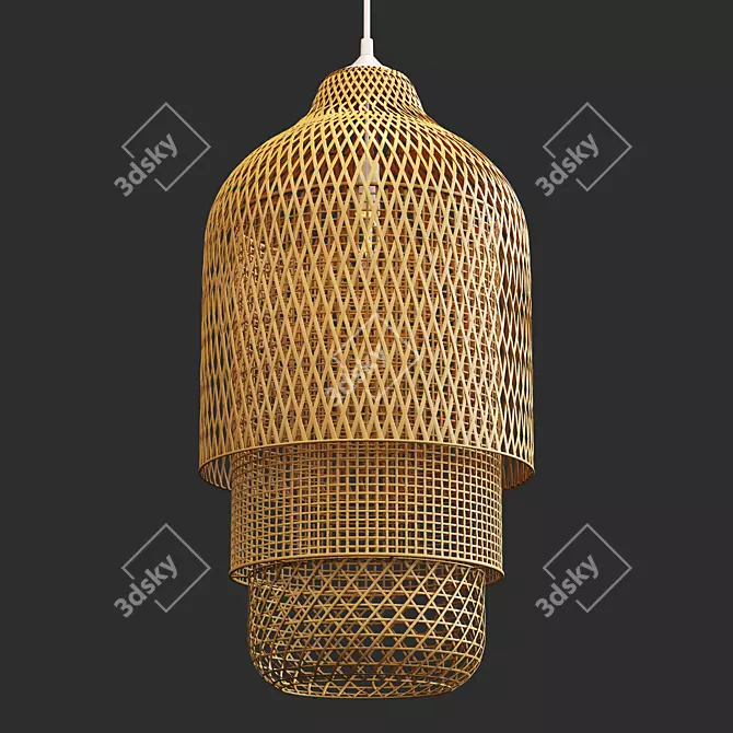 Modern Pendant Light Fixture Zenori 3D model image 2