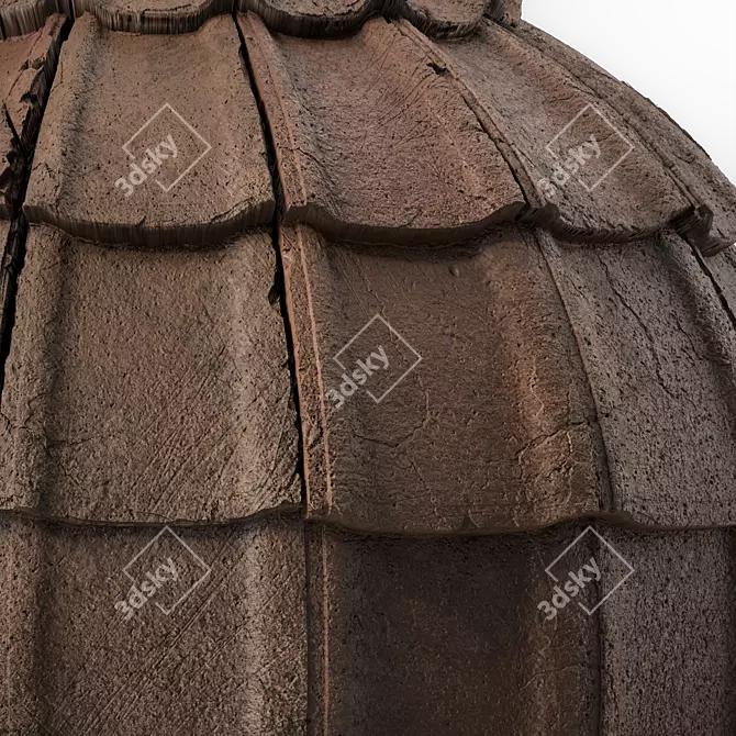 Concrete Roofing Material Sbsar 4k 3D model image 3