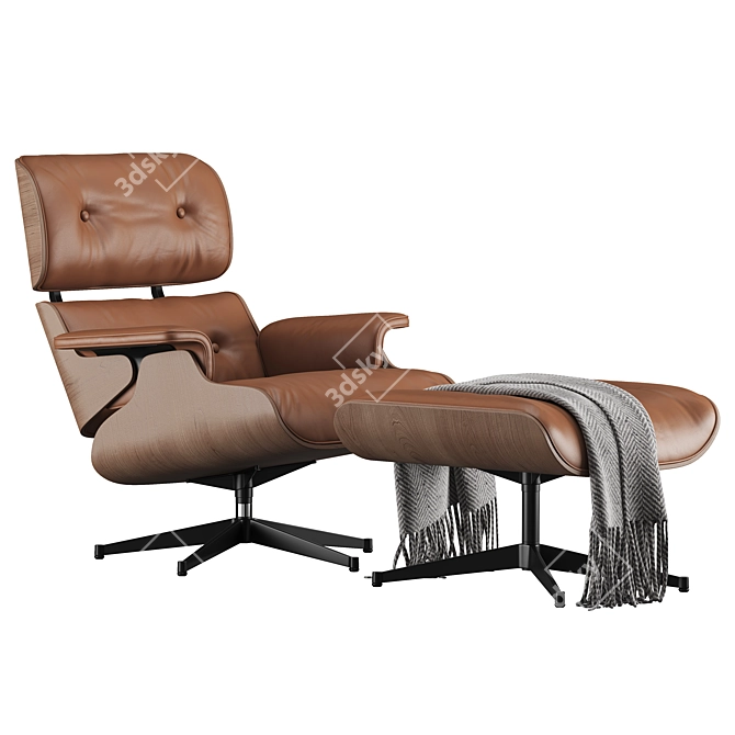 Modern Eames Lounge Chair 2015 3D model image 5