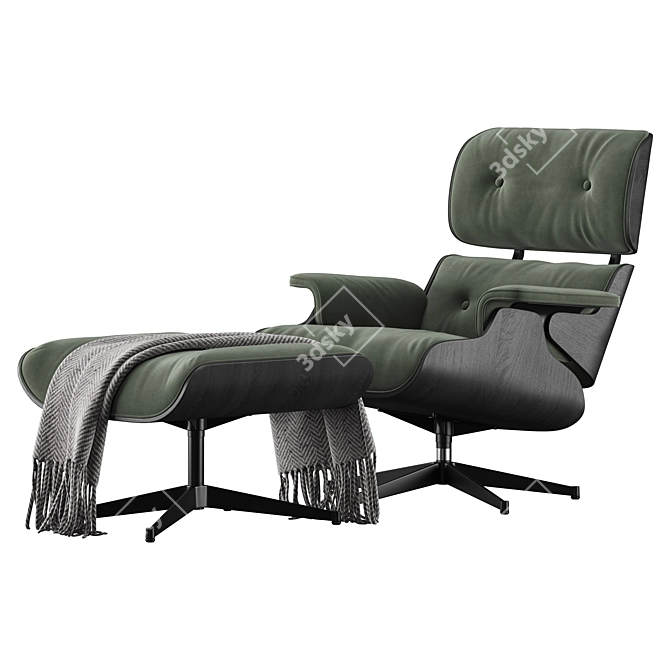 Modern Eames Lounge Chair 2015 3D model image 10