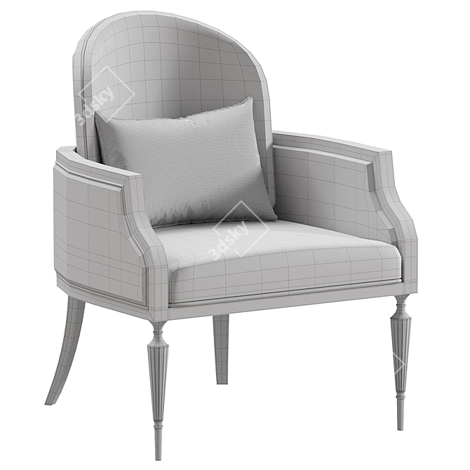 Modern Accent Chair by Michael 3D model image 7