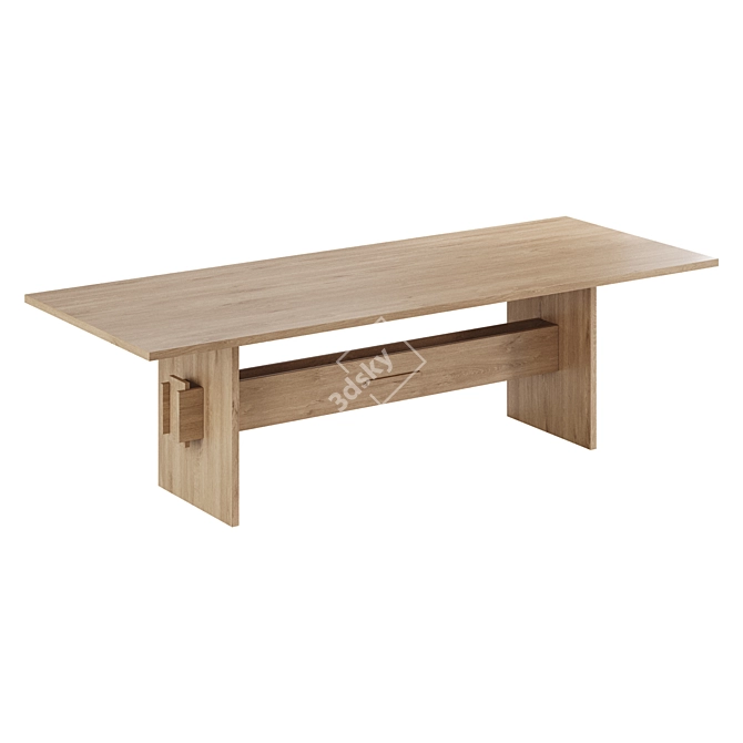 Sleek Modern Utzon Table #2 3D model image 2