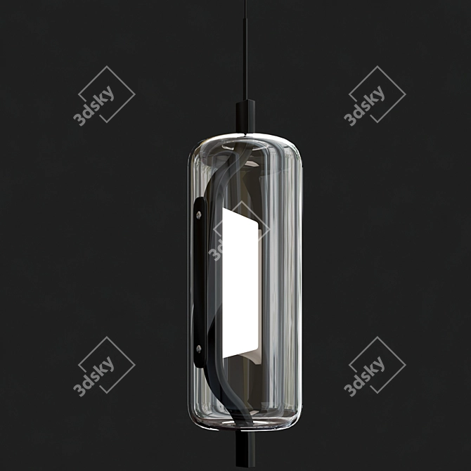  Sleek Modern Hilo Pendant Light 3D model image 3