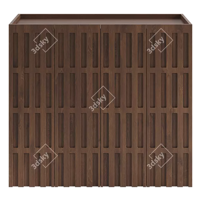 Elegant Re De Sàss Cabinet 3D model image 2