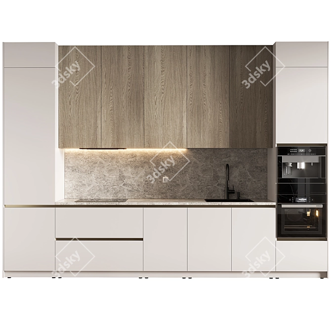 Functional Kitchen Model 2015 3D model image 1