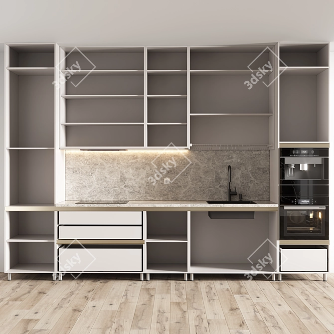 Functional Kitchen Model 2015 3D model image 4